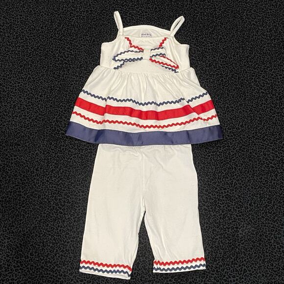 Blueberi Boulevard Other - BlueBeri Blvd Girls Outfit 4T Nautical Coastal Sailor Capri Pants Casual